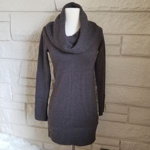 H&M Chocolate Brown Cowl Neck Sweater Dress